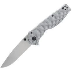 SOG 14180157 Flash Framelock Knife With Checkered Stainless Handle