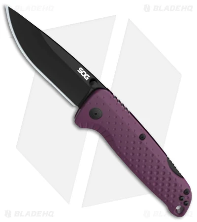 SOG Adventurer LB Lock Back Knife GFN Purple/Black (3.5" Black) 13110457 3 SOG Adventurer LB Lock Back Knife GFN Purple/Black (3.5" Black) 13110457