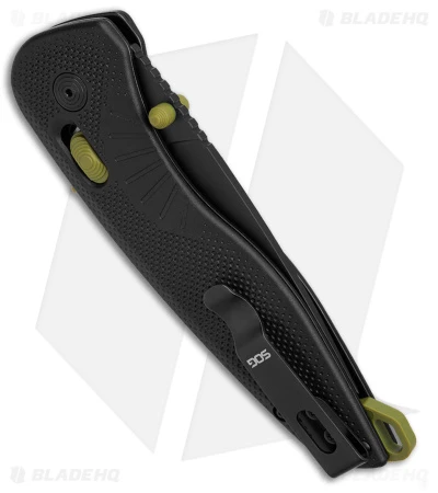 SOG Aegis AT Spring Assisted Tanto Knife Rescue Black (3.1" Black) 5 SOG Aegis AT Spring Assisted Tanto Knife Rescue Black (3.1" Black) - Image 3