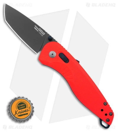 SOG Aegis AT Spring Assisted Tanto Knife Rescue Red GRN (3.1" Black) 6 SOG Aegis AT Spring Assisted Tanto Knife Rescue Red GRN (3.1" Black) - Image 4