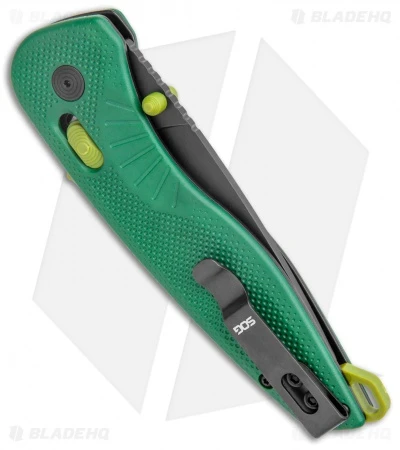 SOG Aegis AT Tanto AT-XR Lock Knife Forest Green GRN W/Safety (3.13" Black) 5 SOG Aegis AT Tanto AT-XR Lock Knife Forest Green GRN W/Safety (3.13" Black) - Image 3