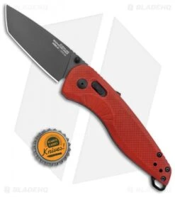 SOG Aegis AT Tanto AT-XR Lock Knife Red GRN W/Safety (3.1" Black) -Sog Knives SOG Aegis AT TAnto Lock Red Black BHQ 122325 jr bottlecap