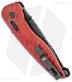 SOG Aegis AT Tanto AT-XR Lock Knife Red GRN W/Safety (3.1" Black) -Sog Knives SOG Aegis AT TAnto Lock Red Black BHQ 122325 jr side