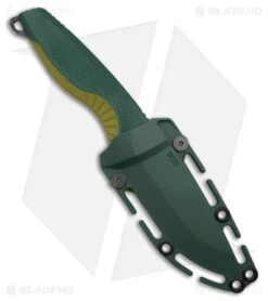 SOG Aegis FX Fixed Blade Knife Forest/Moss Green (3.6" Black Stonewash) -Sog Knives SOG Aegis FX FBK Forest Moss Green 3in Black SW BHQ 176867 td sheath