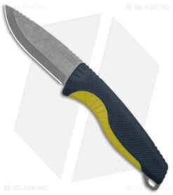 Sog Knives 44 SOG Aegis FX Fixed Blade Knife Indigo/Acid Yellow (3.7" SW) 17-41-01-57