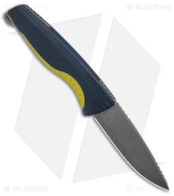 Sog Knives -Sog Knives SOG Aegis FX FBK Indigo Acid Yellow 3in SW BHQ 140859 td spine