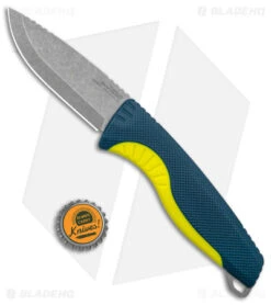 SOG Aegis FX Fixed Blade Knife Indigo Blue/Acid Yellow GRN (3.6" Stonewash) 9 SOG Aegis FX Fixed Blade Knife Indigo Blue/Acid Yellow GRN (3.6" Stonewash) -Sog Knives SOG Aegis Fx Indigo Acid Yellow BHQ 145912 jr bottlecap