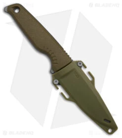 SOG Altair FX Fixed Blade Knife Field Green (3.4" Black) 17-79-03-57 -Sog Knives SOG Altair FX FBK Field Green 3in Black BHQ 140855 td sheath