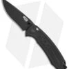 SOG Banner Spring Assisted Knife Black Aluminum (3.5" Black) BA1001