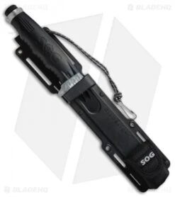 SOG Blade-Light Fixed Blade Knife W/ LEDs (5.7" Satin Plain) BLT10-K -Sog Knives SOG Blade Light LEDs BLT10 K BHQ 11524 jr sheath