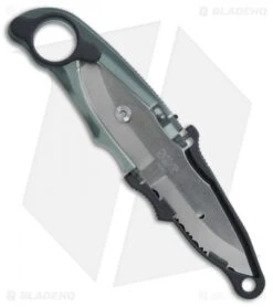 SOG Duo Fixed Blade Knife Black Zytel (2.75" Satin Plain/Serr) 6 SOG Duo Fixed Blade Knife Black Zytel (2.75" Satin Plain/Serr) -Sog Knives SOG Duo black zytel satin plain serr BHQ 74895 er side