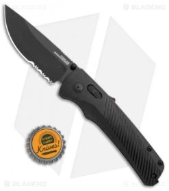 SOG Flash AT-XR Lock Knife Blackout GRN (3.45" Black Serr) 9 SOG Flash AT-XR Lock Knife Blackout GRN (3.45" Black Serr) -Sog Knives SOG Flash AT XR Lock Blackout GRN Black Serr BHQ 105716 jr bottlecap