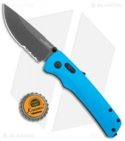 SOG Flash AT-XR Lock Knife Civic Cyan GRN (3.45" Dark Gray Serr) -Sog Knives SOG Flash AT XR Lock Civic Cyan GRN Gray Serr BHQ 105721 jr bottlecap