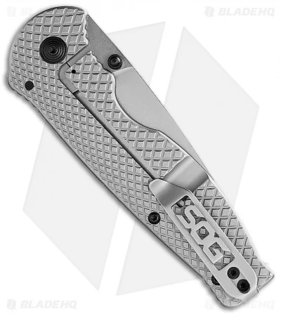 SOG Flash Frame Lock Knife Silver (3.4" Satin) 4 SOG Flash Frame Lock Knife Silver (3.4" Satin) - Image 2