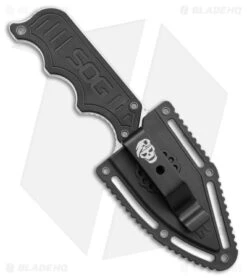 SOG Instinct Fixed Blade Knife Black G-10 (2.3" Satin) NB1012 -Sog Knives SOG Instinct Fixed Blade Black G 10 Satin BHQ 28203 jr sheath