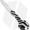 SOG Key Lockback Knife Keychain Utility Zebra (1.5" Satin) KEY-CT