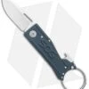 SOG Keytron Clip Point Folding Knife Key Chain Gray (1.9" Satin) KT1004-CP
