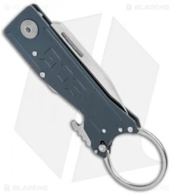 SOG Keytron Clip Point Folding Knife Key Chain Gray (1.9" Satin) KT1004-CP -Sog Knives SOG Keytron CP Key Chain Gray Satin KT1004 CP BHQ 104067 jr side