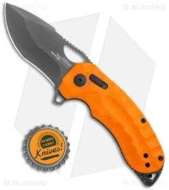 SOG Kiku XR LTE Knife Orange G-10 (3" Gray) 12-27-03-57 9 SOG Kiku XR LTE Knife Orange G-10 (3" Gray) 12-27-03-57 -Sog Knives SOG Kiku XR LTE Blackout XR Lock Orange G 10 Black 12 27 03 57 BHQ 116851 jr bottlecap