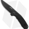 SOG Knives SOG-TAC AU Drop Point Automatic Knife Black Aluminum (3.4" Black) -Sog Knives SOG Knives SOG TAC AU Auto Black Black BHQ 119258 jr