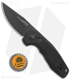 SOG Knives SOG-TAC AU Compact Automatic Knife Black (3" Black) 9 SOG Knives SOG-TAC AU Compact Automatic Knife Black (3" Black) -Sog Knives SOG Knives SOG TAC AU Compact Auto Black Black 15 38 07 57 BHQ 119252 jr bottlecap large