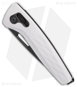 SOG One-Zero XR Lock Knife White Al (3.1" Black Chrome) -Sog Knives SOG One Zero XR Lock White Aluminum Black Chrome BHQ 140872 jr spine