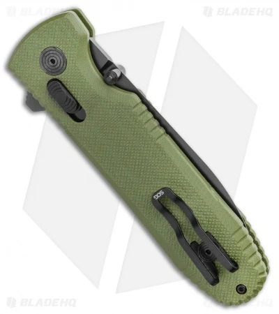 SOG Pentagon XR Lock Knife OD Green G-10 (3.5" Black) 5 SOG Pentagon XR Lock Knife OD Green G-10 (3.5" Black) - Image 3