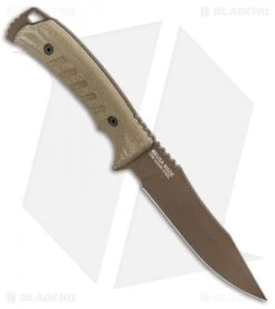 SOG Pillar Limited Fixed Blade Canvas Micarta (5" Bronze Cerakote) 8 SOG Pillar Limited Fixed Blade Canvas Micarta (5" Bronze Cerakote) -Sog Knives SOG Pillar Limited Fix Blade Canvas Micarta Bronze Cerakote UF1002 BX BHQ 94263 jr spine