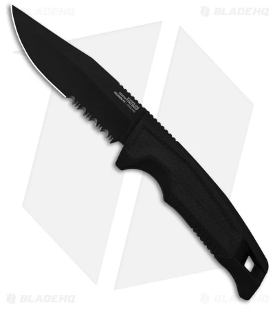 SOG Recondo FX Fixed Blade Knife Black GRN/Rubber (4.6" Black Serr) 3 SOG Recondo FX Fixed Blade Knife Black GRN/Rubber (4.6" Black Serr)