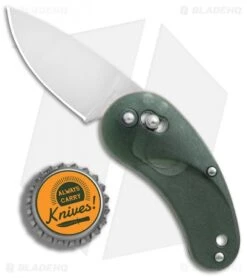 SOG Sculptura Drop Point Arc-Lock Knife Green Zytel (2" Satin) -Sog Knives SOG Sculptura dp arc lock green zytel satin BHQ 74894 jr bottlecap