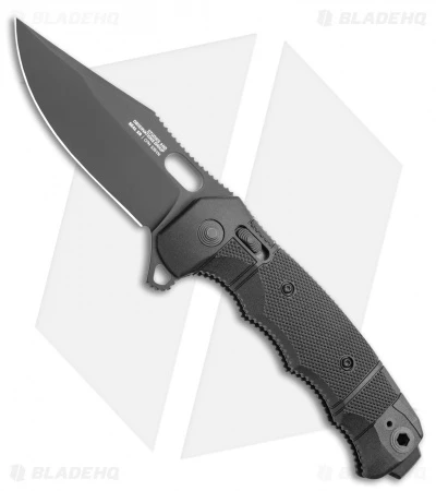 SOG Seal XR Flipper XR-Lock Knife Black FRN (3.9" Black S35VN) 3 SOG Seal XR Flipper XR-Lock Knife Black FRN (3.9" Black S35VN)
