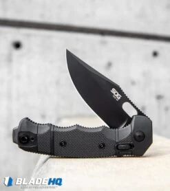 SOG Seal XR Flipper XR-Lock Knife Black FRN (3.9" Black S35VN) 11 SOG Seal XR Flipper XR-Lock Knife Black FRN (3.9" Black S35VN) -Sog Knives SOG Seal XR Flipper Knife Black FRN Black S35VN BHQ 94737 kp cement web