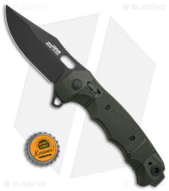 SOG Seal XR Flipper Knife OD Green FRN (3.9" Black S35VN) BHQ Exclusive 9 SOG Seal XR Flipper Knife OD Green FRN (3.9" Black S35VN) BHQ Exclusive -Sog Knives SOG Seal XR Lock Knife OD Green FRN 3in Black S35VN BHQ 131605 td size jr td