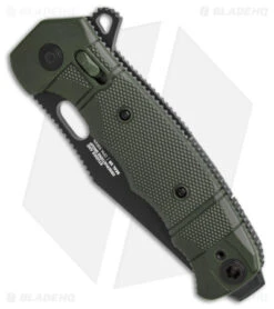 SOG Seal XR Flipper Knife OD Green FRN (3.9" Black S35VN) BHQ Exclusive 8 SOG Seal XR Flipper Knife OD Green FRN (3.9" Black S35VN) BHQ Exclusive -Sog Knives SOG Seal XR Lock Knife OD Green FRN 3in Black S35VN BHQ 131605 td spine jr td