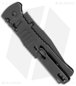 SOG SlimJim Black Assisted Opening Knife (3.18" Black Plain) SJ-32 -Sog Knives SOG SlimJim Black Assisted Opening Black BHQ 11534 jr side
