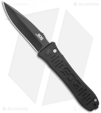 SOG Spec Elite I Automatic Knife (3.5" Black) SE-52 3 SOG Spec Elite I Automatic Knife (3.5" Black) SE-52