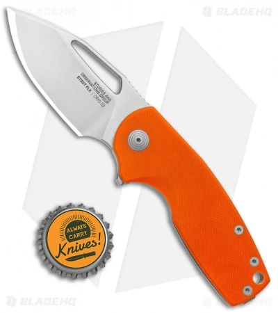 SOG Stout FLK Frame Lock Knife Orange G-10 (2.75" Stonewash) 6 SOG Stout FLK Frame Lock Knife Orange G-10 (2.75" Stonewash) - Image 4