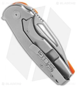 SOG Stout FLK Frame Lock Knife Orange G-10 (2.75" Stonewash) 8 SOG Stout FLK Frame Lock Knife Orange G-10 (2.75" Stonewash) -Sog Knives SOG Stout FLK Orange G 10 SW BHQ 137222 jr side