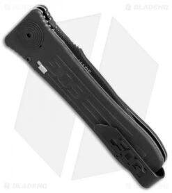 SOG Strat Ops Automatic Knife Black Canvas Micarta (3.5" Black) 8 SOG Strat Ops Automatic Knife Black Canvas Micarta (3.5" Black) -Sog Knives SOG Strat Ops black canvas micarta black BHQ 52429 er side