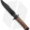 SOG Super SOG Bowie Fixed Blade Knife Leather (7.5" Black) SB1T-L