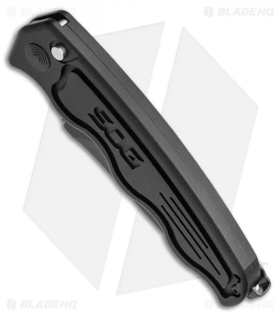 SOG-TAC Automatic Knife Drop Point (3.5" Black) ST-06 4 SOG-TAC Automatic Knife Drop Point (3.5" Black) ST-06 - Image 2