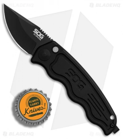 SOG-TAC California Special Automatic Knife (1.9" Black) ST-14 6 SOG-TAC California Special Automatic Knife (1.9" Black) ST-14 - Image 4