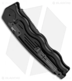 SOG-TAC Clip Point Automatic Knife (3.5" Black) ST-02 8 SOG-TAC Clip Point Automatic Knife (3.5" Black) ST-02 -Sog Knives SOG TAC Clip Point Black ST 02 BHQ 7512 jr side
