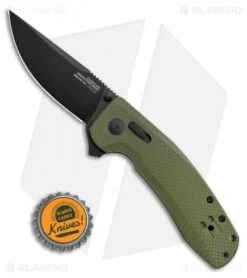 SOG-TAC XR Lock Knife OD Green G-10 (3.4" Black) 9 SOG-TAC XR Lock Knife OD Green G-10 (3.4" Black) -Sog Knives SOG TAC XR OD Green G 10 Black BHQ 107727 LS Bottlecap