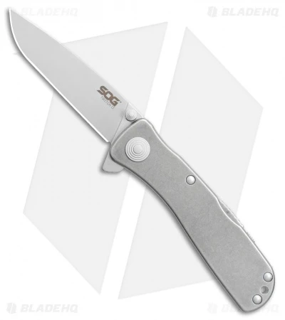 SOG Twitch II LT Assisted Opening Knife Stonewash (2.6" Satin) TWI-18 3 SOG Twitch II LT Assisted Opening Knife Stonewash (2.6" Satin) TWI-18