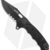 SOG Seal XR Flipper XR-Lock Knife Black Nylon (3.9" Black Serrated) -Sog Knives Sog Seal XR Flipper Black FRN Black Serr BHQ 136182 jr