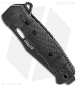 Sog Knives -Sog Knives Sog Seal XR Flipper Black FRN Black Serr BHQ 136182 jr spine