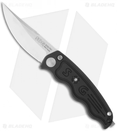 Mini SOG TAC Automatic Knife (Silver Plain) ST-10 3 Mini SOG TAC Automatic Knife (Silver Plain) ST-10