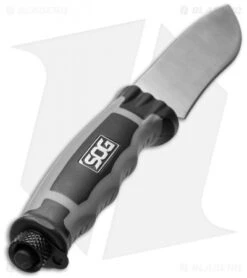 SOG Bladelight Camp Fixed Blade Knife W/ LEDs (4.50" Satin Plain) BLT21K -Sog Knives sog bladelight camp blt21k cp bottom