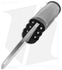 SOG Bladelight Camp Fixed Blade Knife W/ LEDs (4.50" Satin Plain) BLT21K -Sog Knives sog bladelight camp blt21k cp front